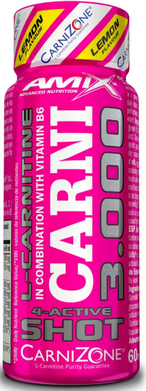 Liquid L-carnitine with taurine Amix Carni Shot 3000mg 60ml lemon