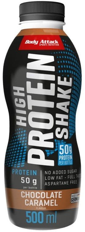 Protein milk drink Body Attack High Protein Shake 500 ml chocolate caramel