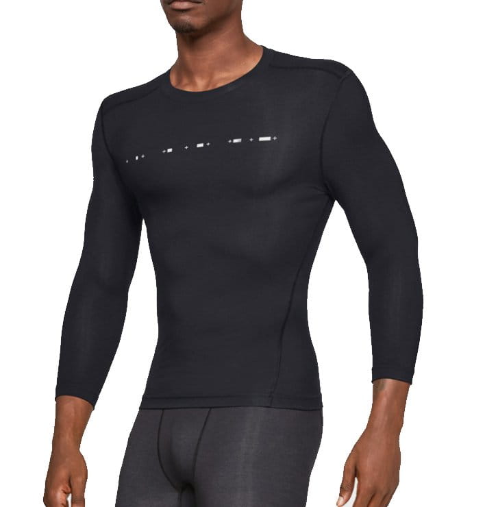 Compression T-shirt Under Armour Recovery Compression 3/4 Sleeve-BLK