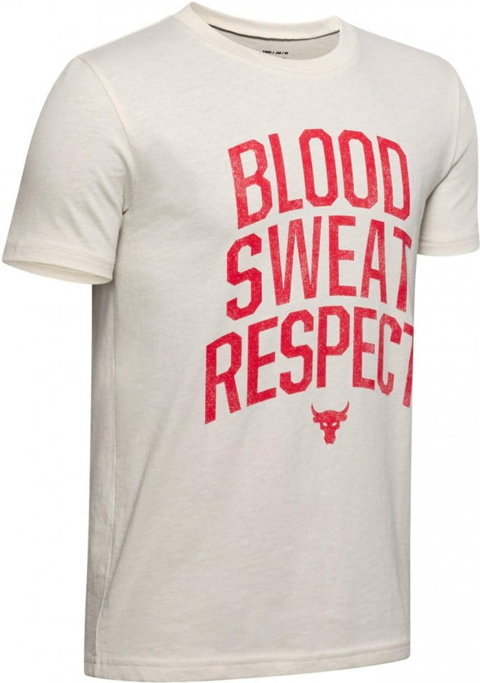 T-shirt Under Armour Project Rock Blood Sweat Respect SS
