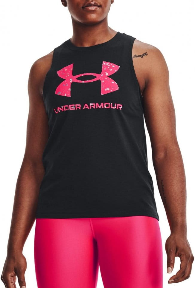 Tank top Under Armour Live Sportstyle Graphic Tank-BLK