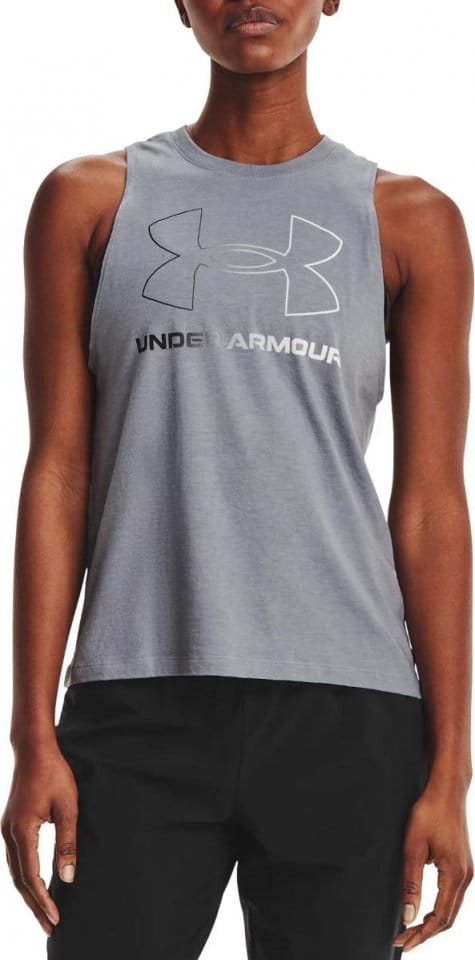 Tank top Under Armour Live Sportstyle Graphic Tank-GRY