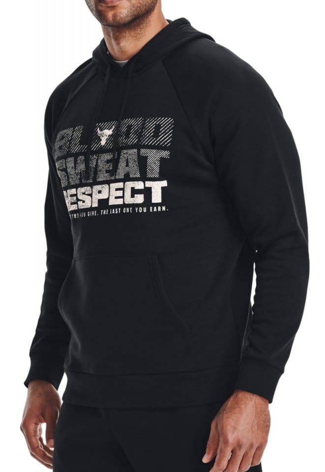 Hooded sweatshirt Under Armour UA Pjt Rock Rival Fleece HD-BLK