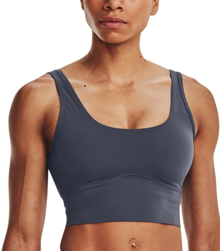 Tank top Under Armour Meridian Fitted Crop Tank-GRY