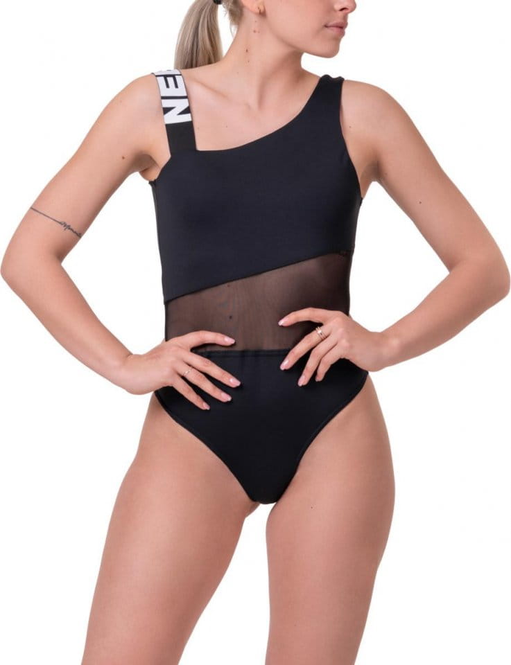Nebbia One shoulder sporty swimsuit
