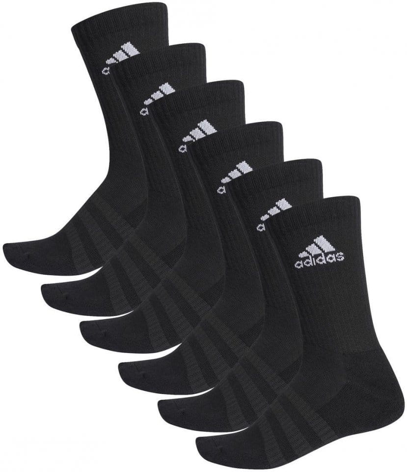 Socks adidas CUSH CRW 6PP BLACK/BLACK/BLACK/BL