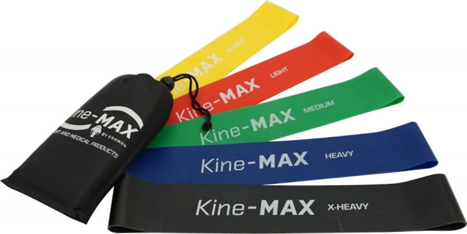 Kine-MAX Professional Mini Loop Resistance Band KIT - 5 bands